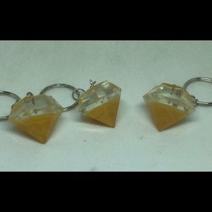Gold Diamond Keychain